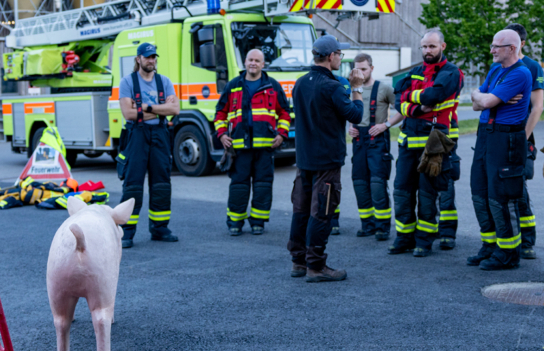Tiere vor dem Feuer retten